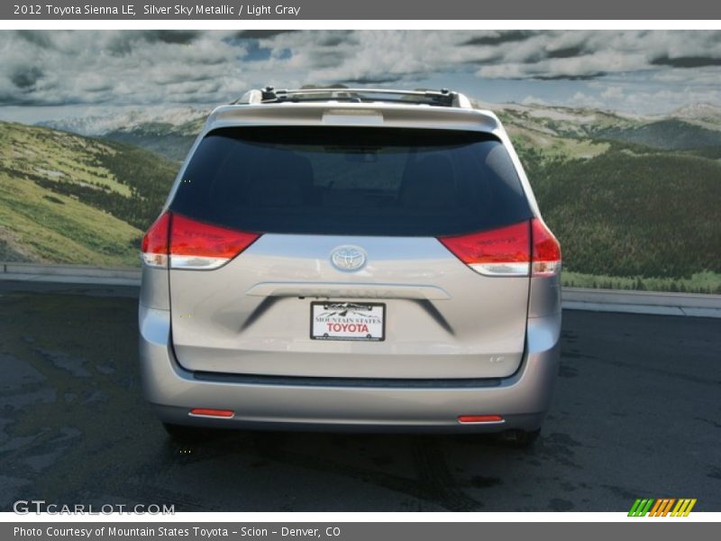 Silver Sky Metallic / Light Gray 2012 Toyota Sienna LE