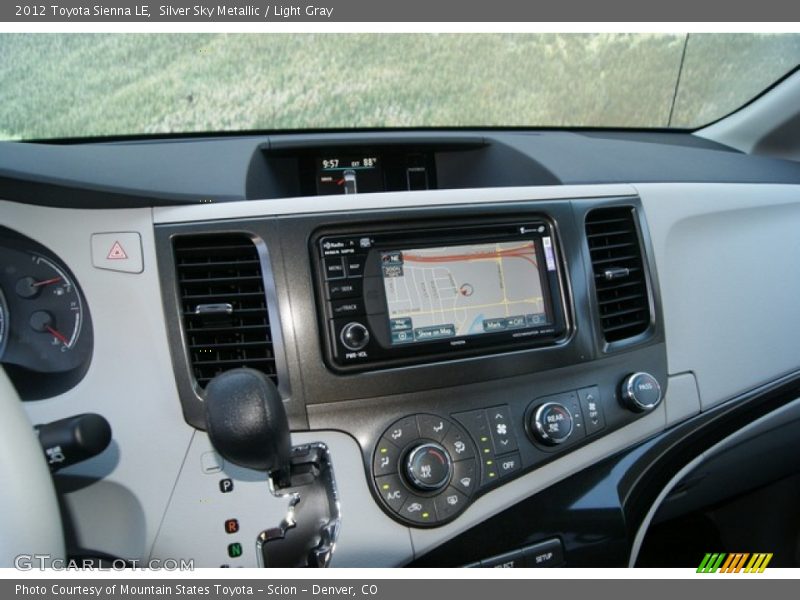 Silver Sky Metallic / Light Gray 2012 Toyota Sienna LE