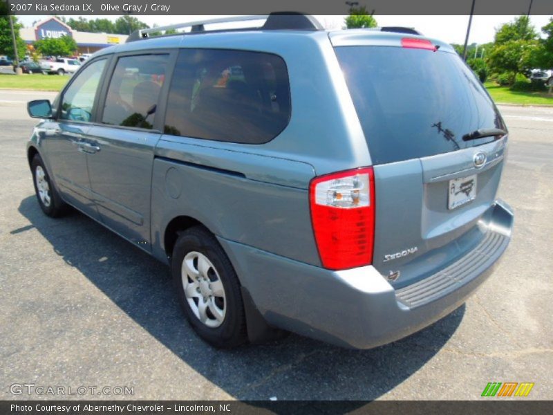 Olive Gray / Gray 2007 Kia Sedona LX