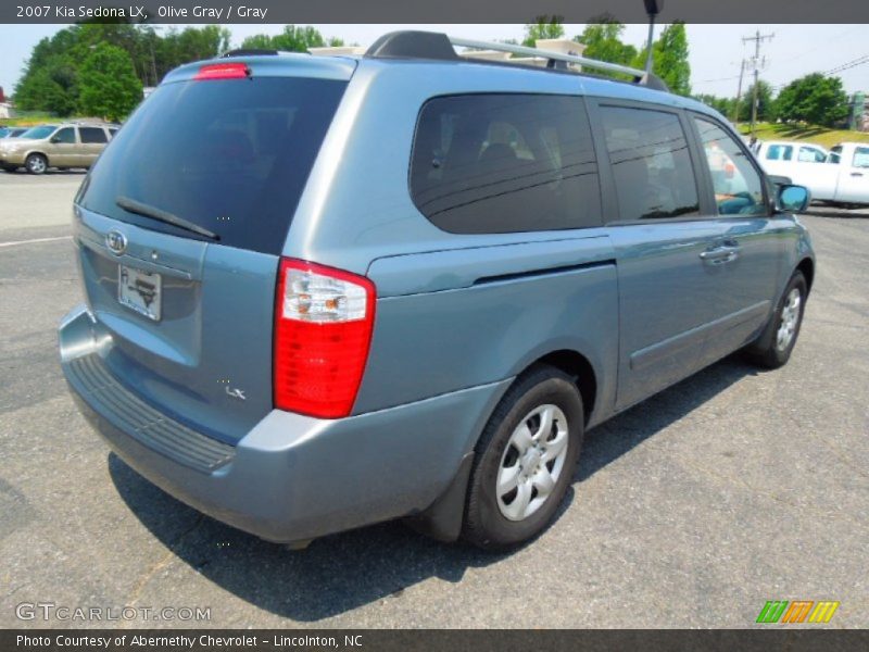 Olive Gray / Gray 2007 Kia Sedona LX