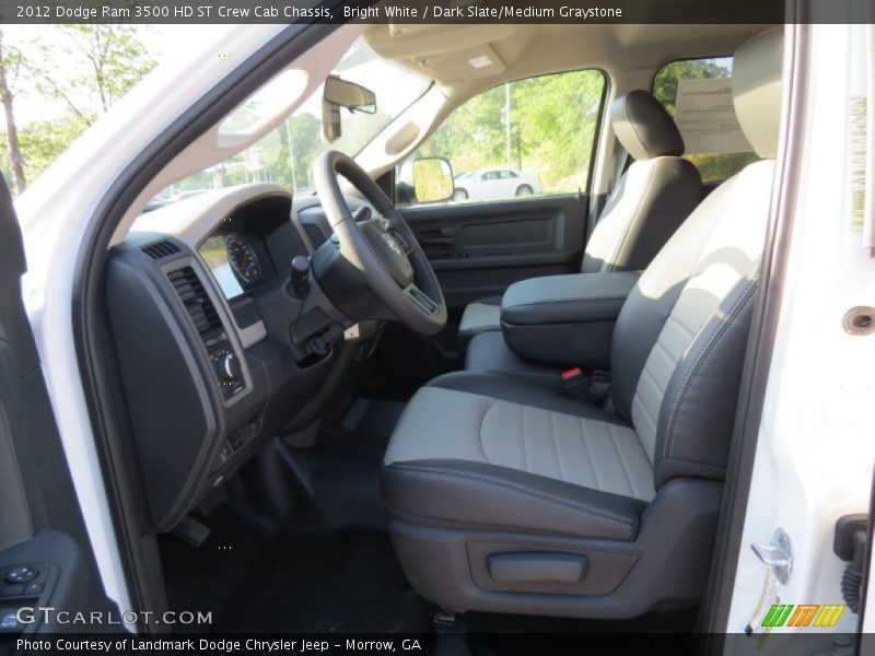 Bright White / Dark Slate/Medium Graystone 2012 Dodge Ram 3500 HD ST Crew Cab Chassis