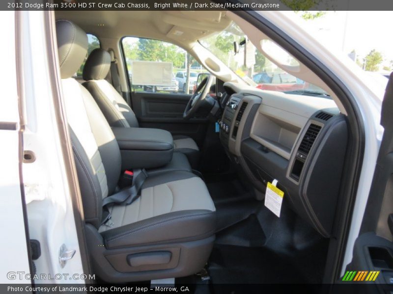 Bright White / Dark Slate/Medium Graystone 2012 Dodge Ram 3500 HD ST Crew Cab Chassis