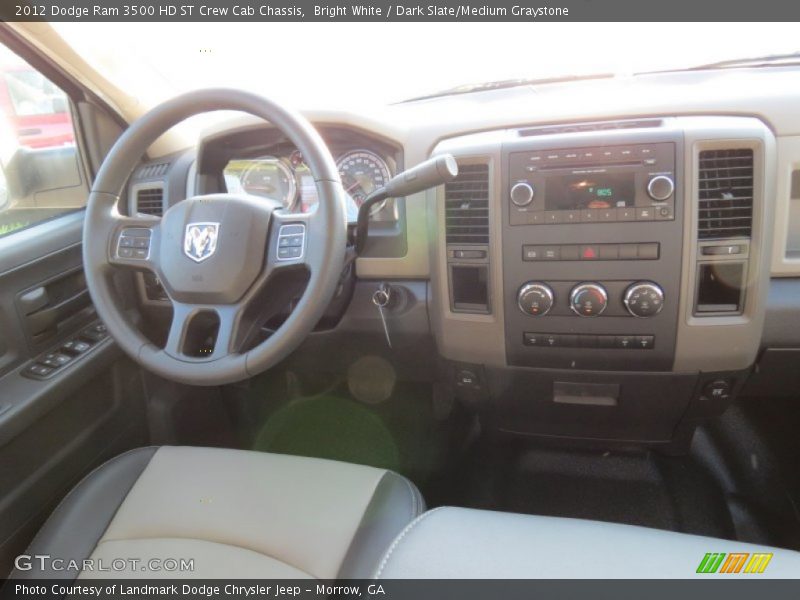 Bright White / Dark Slate/Medium Graystone 2012 Dodge Ram 3500 HD ST Crew Cab Chassis