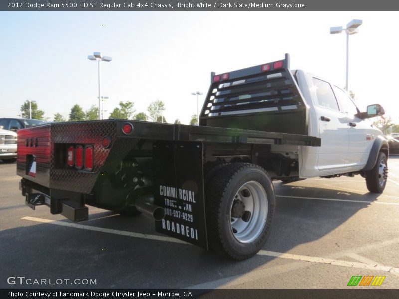 Bright White / Dark Slate/Medium Graystone 2012 Dodge Ram 5500 HD ST Regular Cab 4x4 Chassis