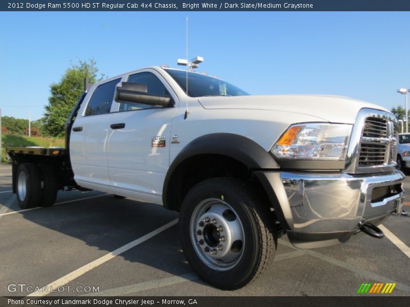 Front 3/4 View of 2012 Ram 5500 HD ST Regular Cab 4x4 Chassis