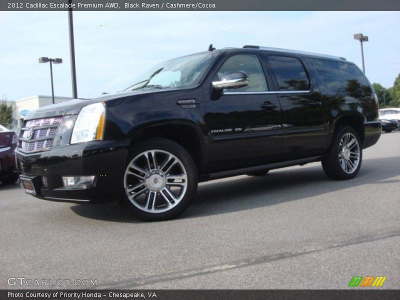 Black Raven / Cashmere/Cocoa 2012 Cadillac Escalade Premium AWD