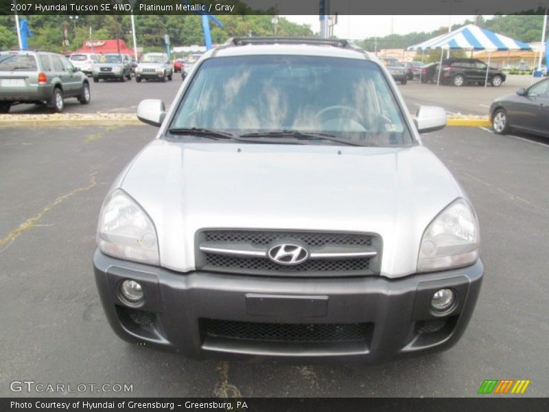 Platinum Metallic / Gray 2007 Hyundai Tucson SE 4WD