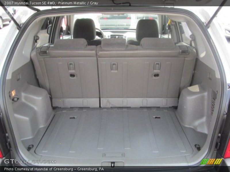 Platinum Metallic / Gray 2007 Hyundai Tucson SE 4WD