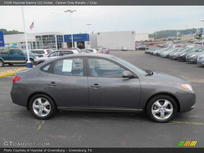 Carbon Gray Metallic / Gray 2008 Hyundai Elantra GLS Sedan