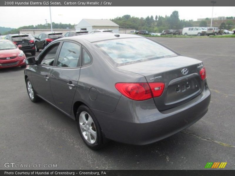 Carbon Gray Metallic / Gray 2008 Hyundai Elantra GLS Sedan