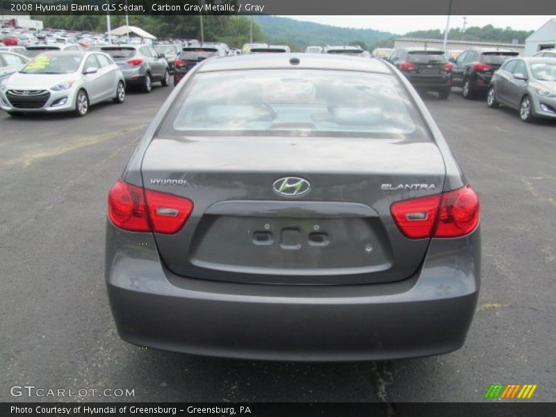Carbon Gray Metallic / Gray 2008 Hyundai Elantra GLS Sedan