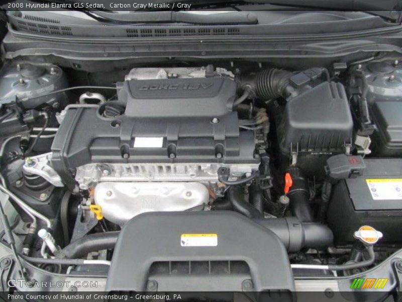  2008 Elantra GLS Sedan Engine - 2.0 Liter DOHC 16-Valve VVT 4 Cylinder