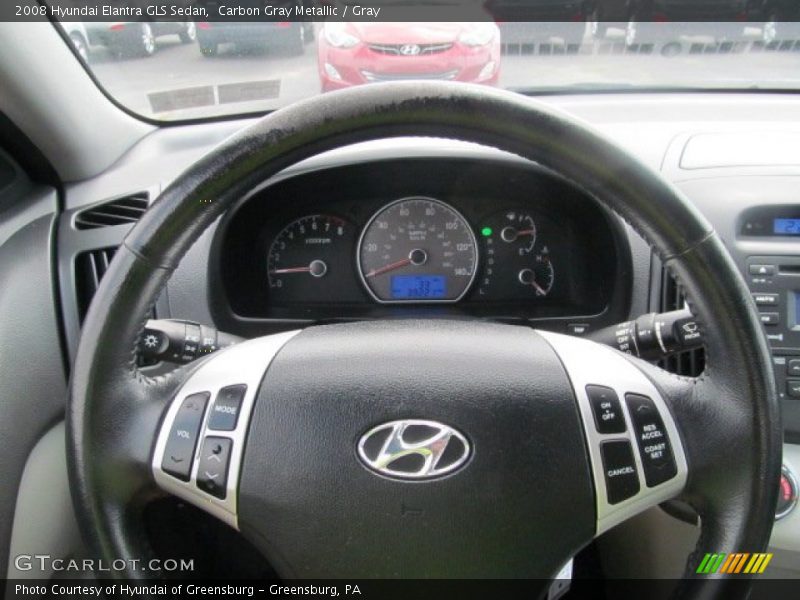 Carbon Gray Metallic / Gray 2008 Hyundai Elantra GLS Sedan