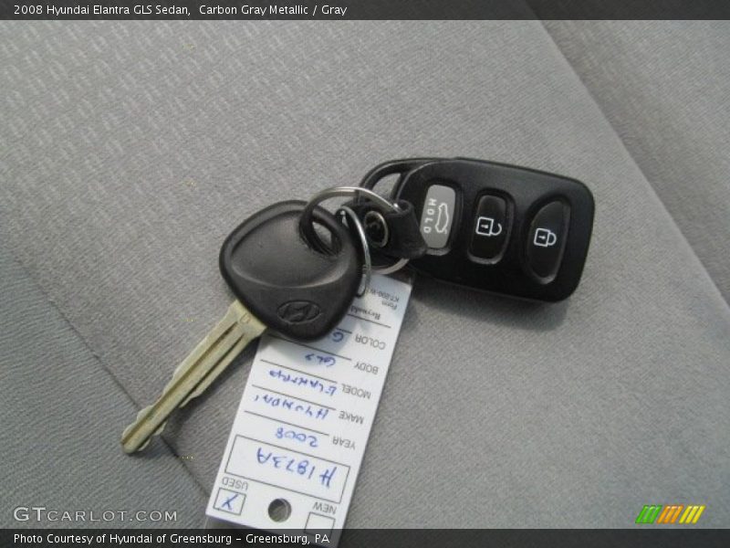 Keys of 2008 Elantra GLS Sedan