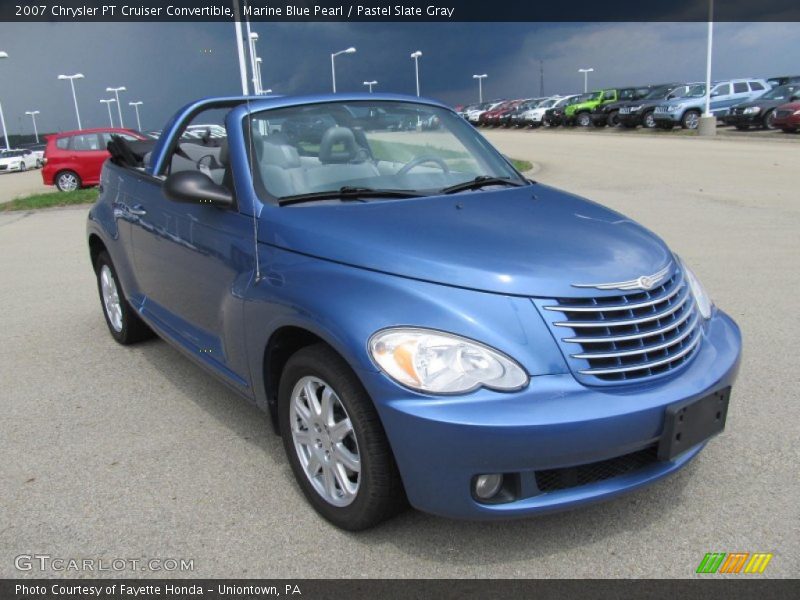 Marine Blue Pearl / Pastel Slate Gray 2007 Chrysler PT Cruiser Convertible