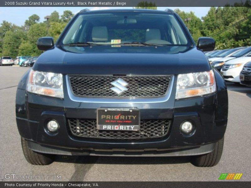 Black Pearl Metallic / Beige 2008 Suzuki Grand Vitara Luxury 4x4