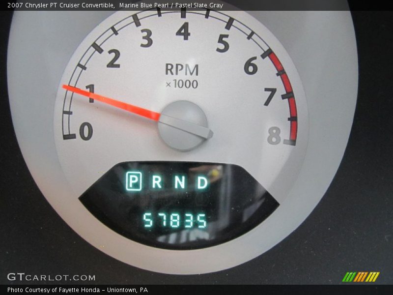 Marine Blue Pearl / Pastel Slate Gray 2007 Chrysler PT Cruiser Convertible