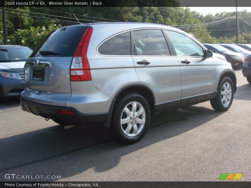 Whistler Silver Metallic / Black 2008 Honda CR-V EX