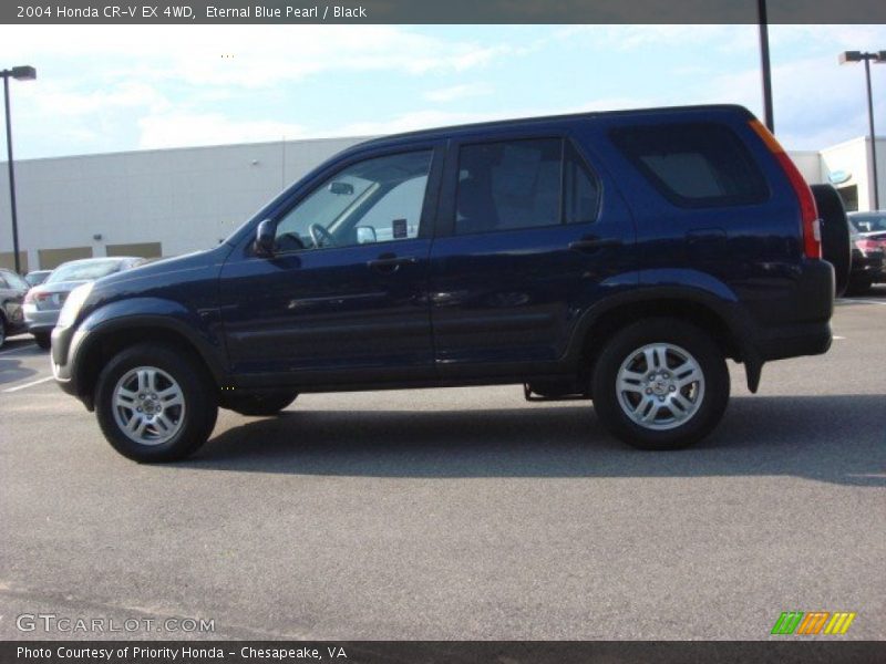 Eternal Blue Pearl / Black 2004 Honda CR-V EX 4WD