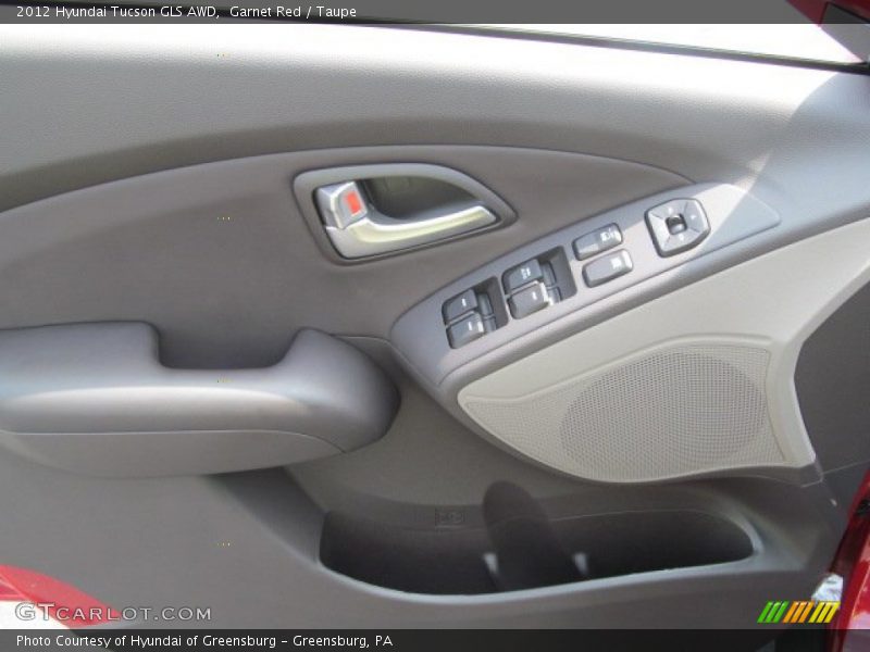 Garnet Red / Taupe 2012 Hyundai Tucson GLS AWD
