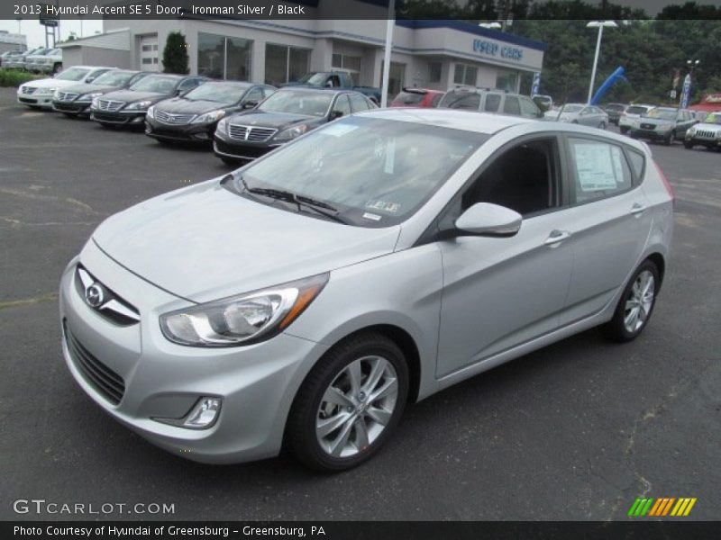 Ironman Silver / Black 2013 Hyundai Accent SE 5 Door