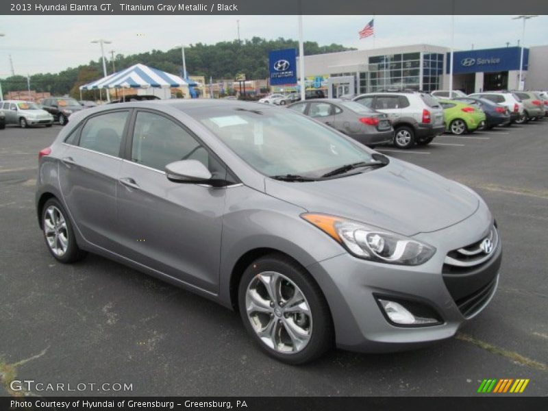 Titanium Gray Metallic / Black 2013 Hyundai Elantra GT