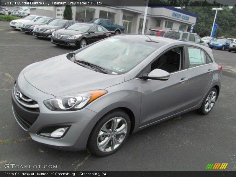 Titanium Gray Metallic / Black 2013 Hyundai Elantra GT