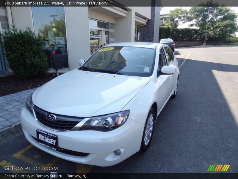 Satin White Pearl / Ivory 2008 Subaru Impreza 2.5i Wagon
