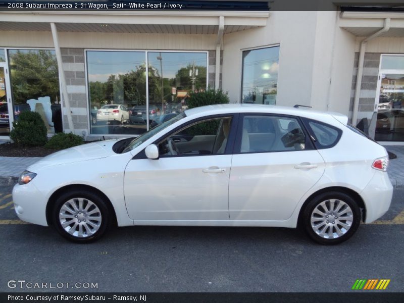 Satin White Pearl / Ivory 2008 Subaru Impreza 2.5i Wagon