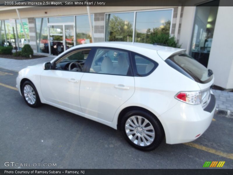 Satin White Pearl / Ivory 2008 Subaru Impreza 2.5i Wagon