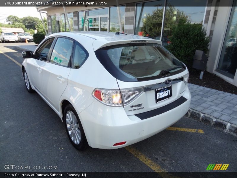 Satin White Pearl / Ivory 2008 Subaru Impreza 2.5i Wagon