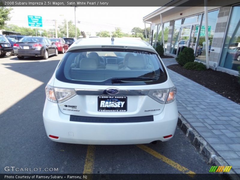 Satin White Pearl / Ivory 2008 Subaru Impreza 2.5i Wagon