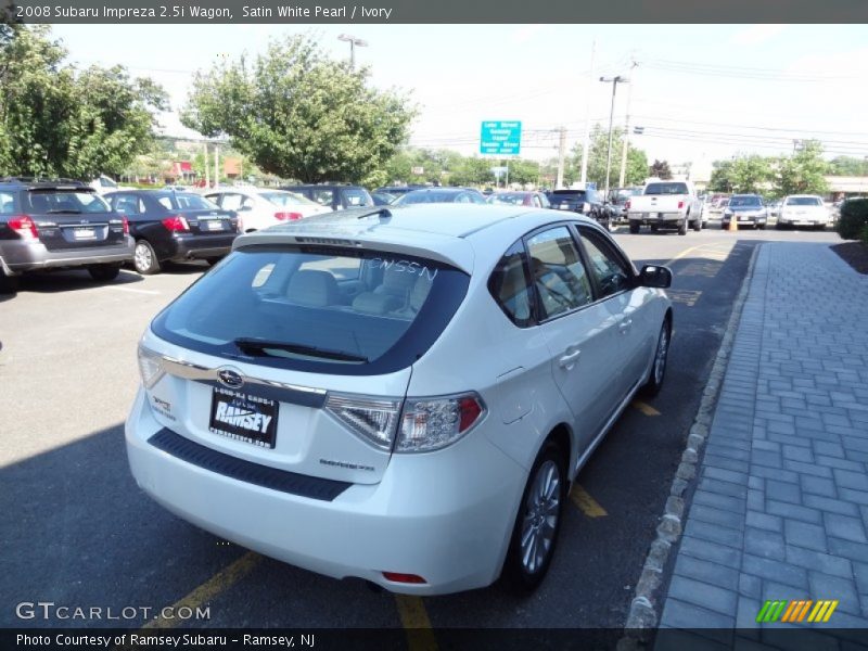 Satin White Pearl / Ivory 2008 Subaru Impreza 2.5i Wagon