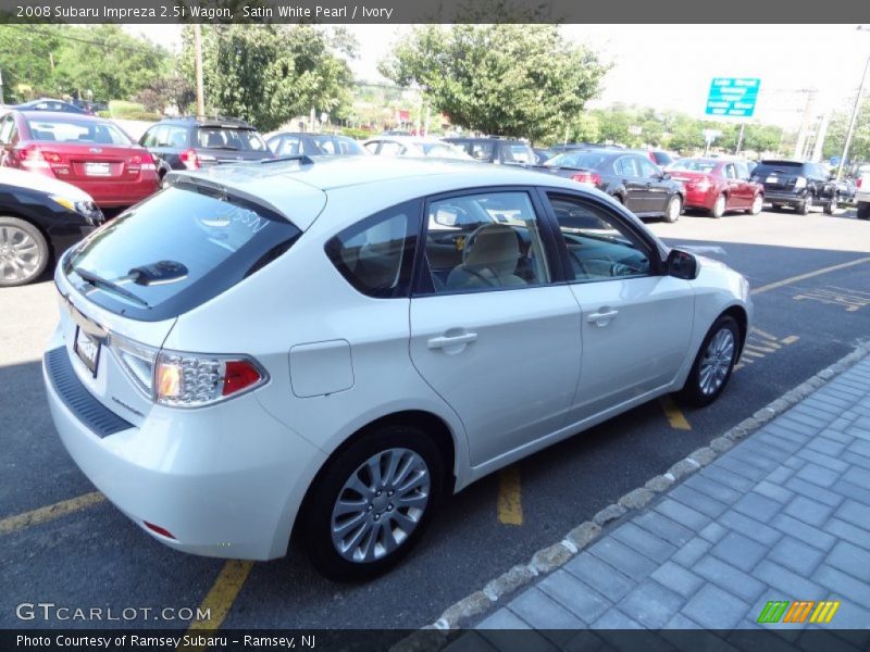 Satin White Pearl / Ivory 2008 Subaru Impreza 2.5i Wagon