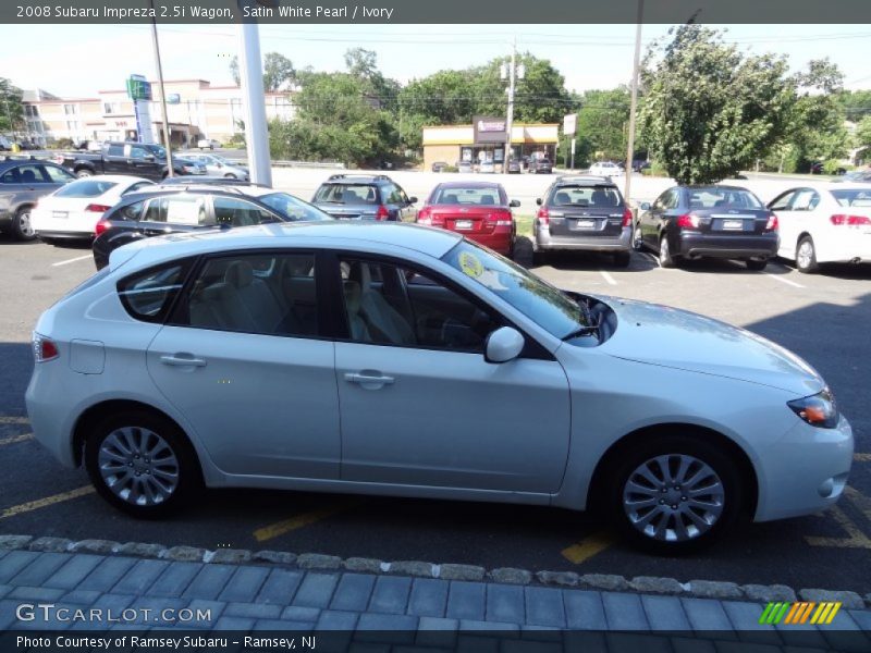 Satin White Pearl / Ivory 2008 Subaru Impreza 2.5i Wagon