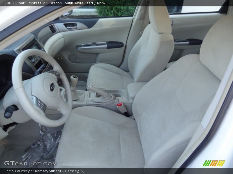 Satin White Pearl / Ivory 2008 Subaru Impreza 2.5i Wagon