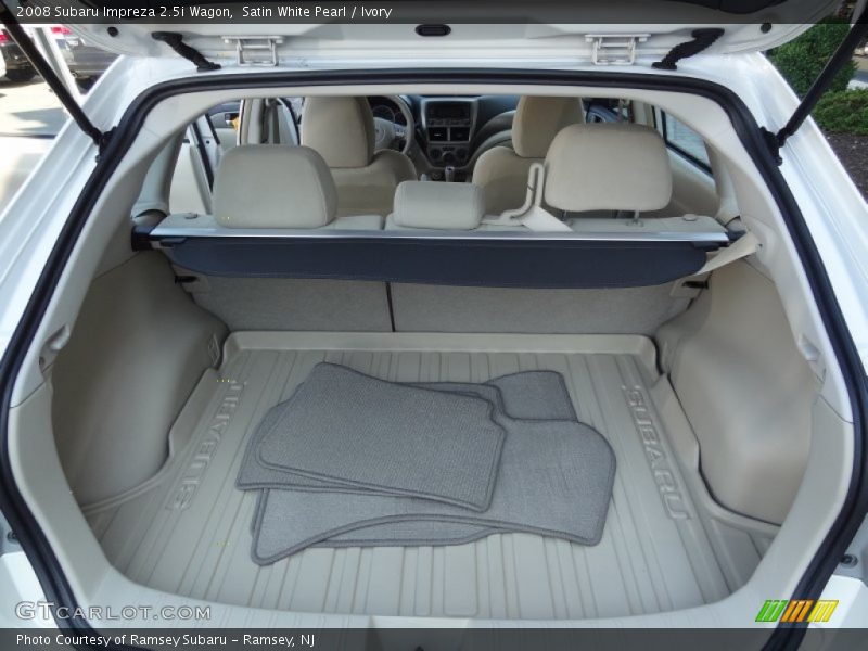 Satin White Pearl / Ivory 2008 Subaru Impreza 2.5i Wagon