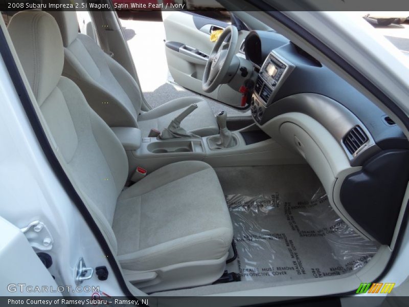 Satin White Pearl / Ivory 2008 Subaru Impreza 2.5i Wagon