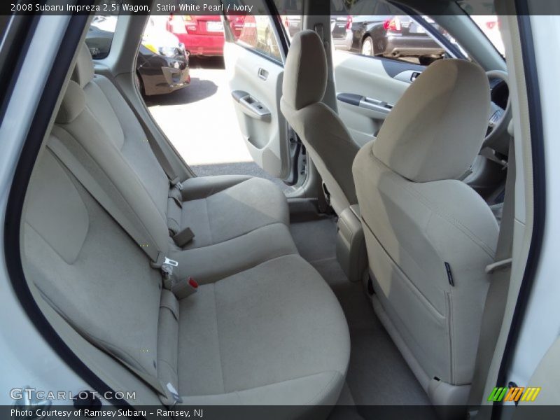 Satin White Pearl / Ivory 2008 Subaru Impreza 2.5i Wagon