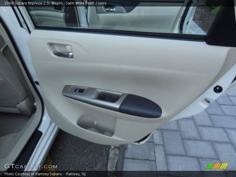Satin White Pearl / Ivory 2008 Subaru Impreza 2.5i Wagon