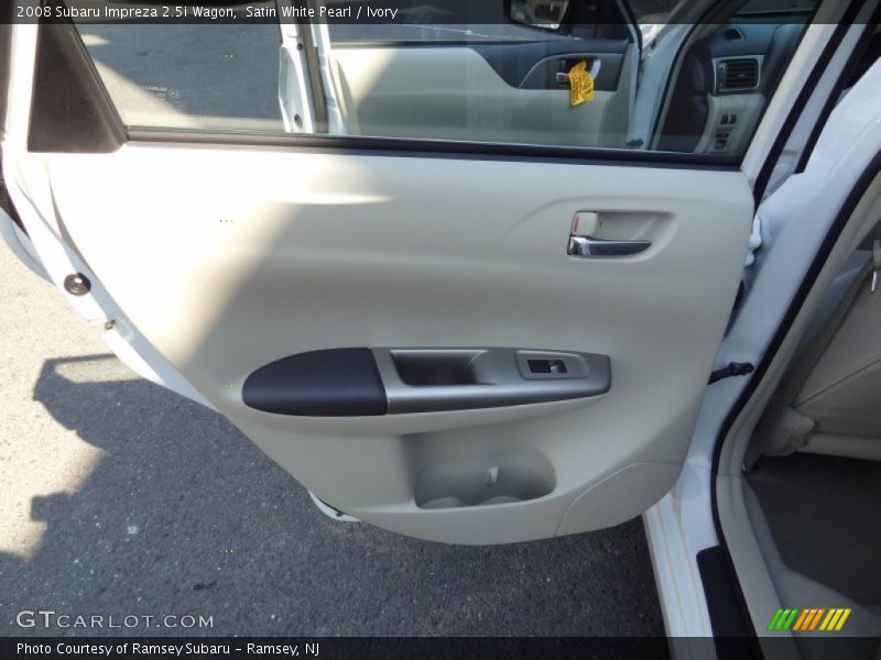 Satin White Pearl / Ivory 2008 Subaru Impreza 2.5i Wagon