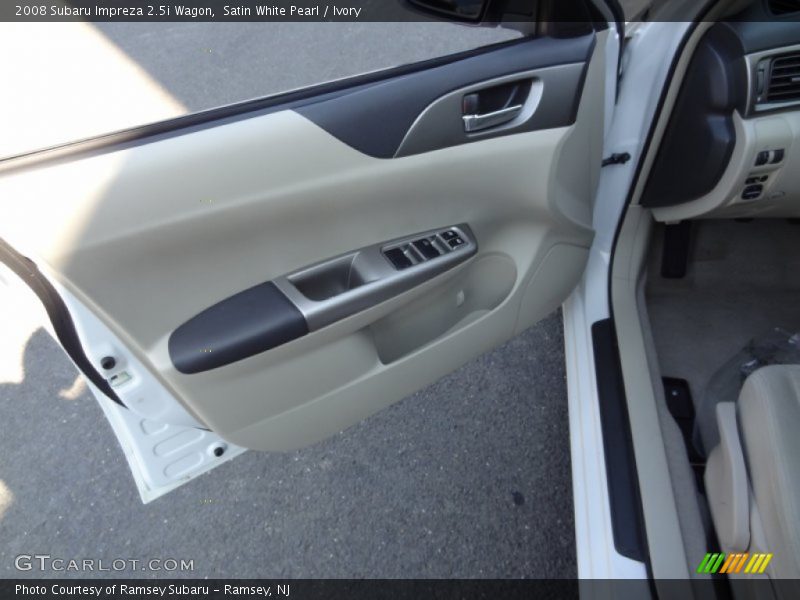 Satin White Pearl / Ivory 2008 Subaru Impreza 2.5i Wagon