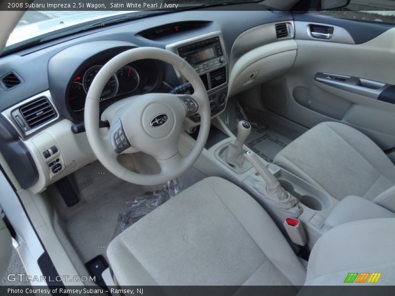 Satin White Pearl / Ivory 2008 Subaru Impreza 2.5i Wagon