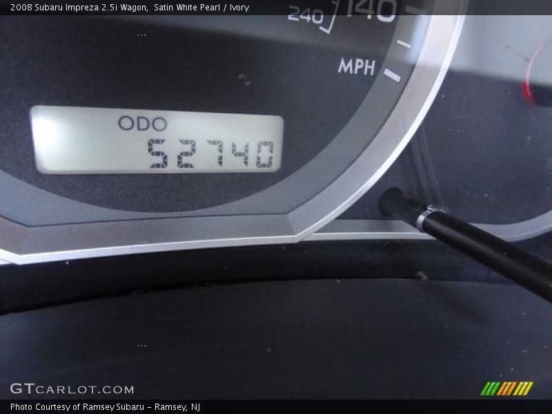 Satin White Pearl / Ivory 2008 Subaru Impreza 2.5i Wagon