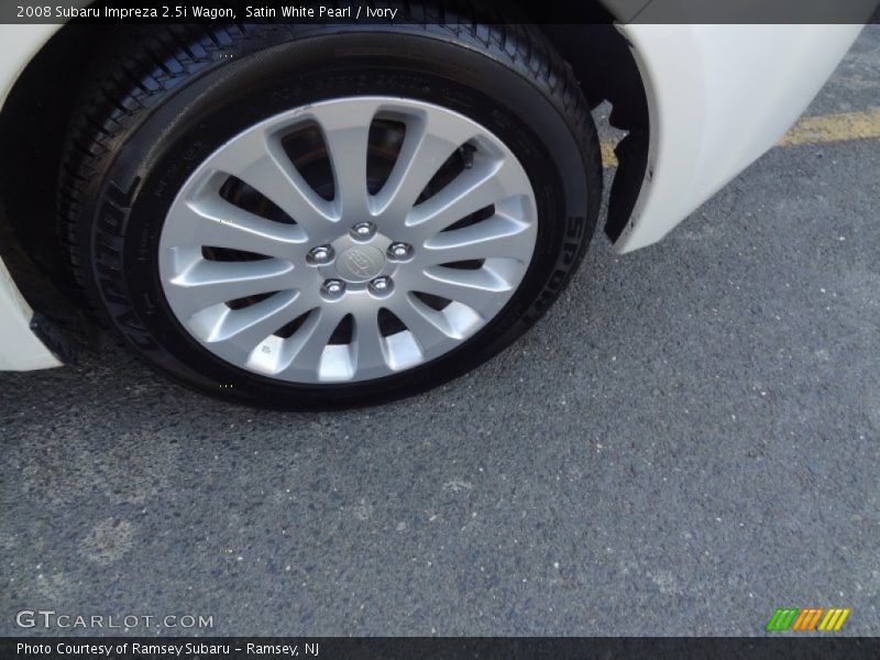 Satin White Pearl / Ivory 2008 Subaru Impreza 2.5i Wagon