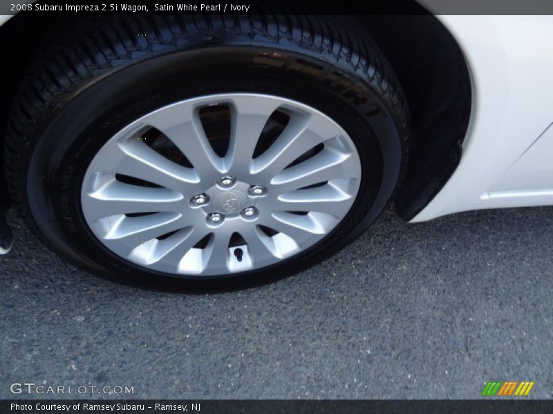 Satin White Pearl / Ivory 2008 Subaru Impreza 2.5i Wagon