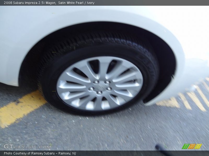 Satin White Pearl / Ivory 2008 Subaru Impreza 2.5i Wagon