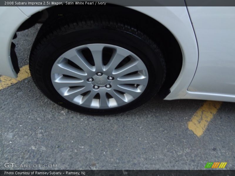 Satin White Pearl / Ivory 2008 Subaru Impreza 2.5i Wagon