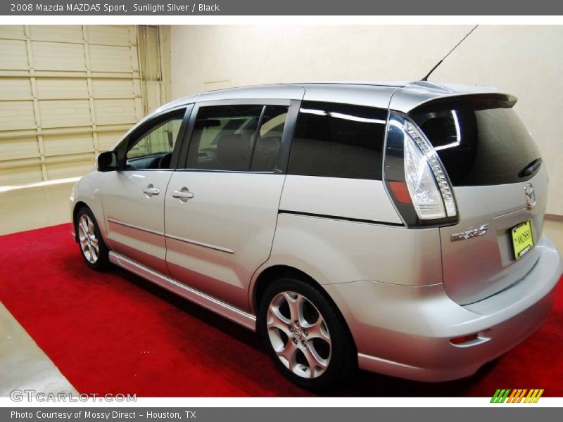 Sunlight Silver / Black 2008 Mazda MAZDA5 Sport