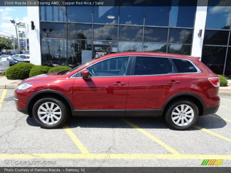 Copper Red Mica / Sand 2009 Mazda CX-9 Touring AWD